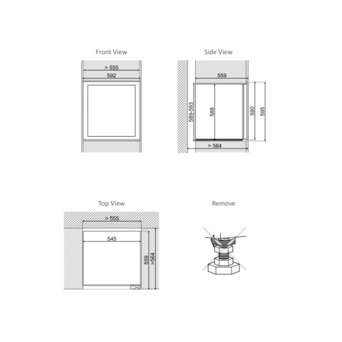 Встраиваемый винный шкаф DUNAVOX DAVG-25.63DB.TO