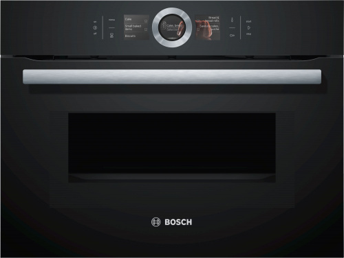 Компактный духовой шкаф с СВЧ BOSCH CMG6764B1