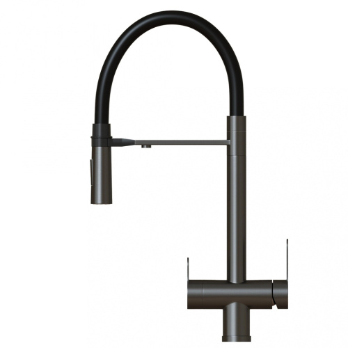 Смеситель Mixline MLSS-0401 черный графит/черный