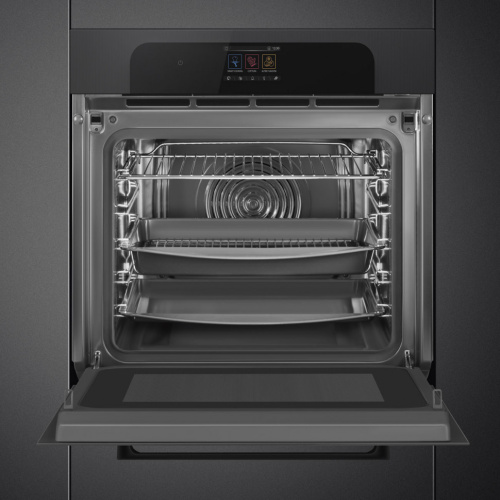Духовой шкаф с свч и паром SMEG SO6204APB