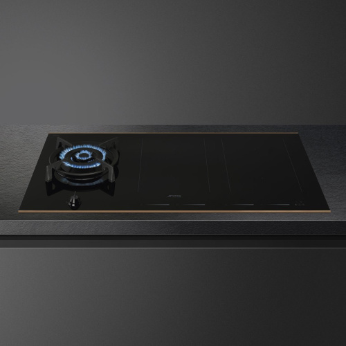 Комбинированная варочная панель газ + индукция SMEG PM6954R