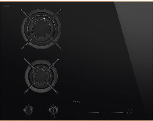 Комбинированная варочная панель газ + индукция SMEG PM6643R