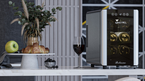 Винный шкаф MEYVEL MV06-BSF1