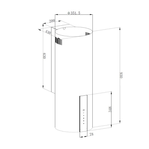 Вытяжка KORTING KHC 35969 DW Cylinder