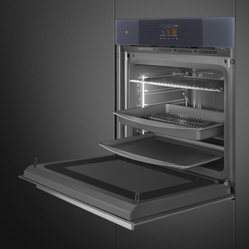 Духовой шкаф с микроволнами и паром SMEG SO6104APG