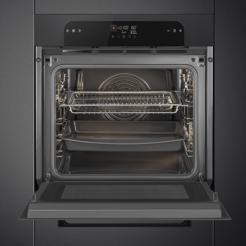 Духовой шкаф с свч SMEG SO6202M2B