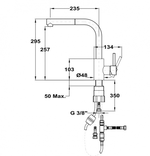 Cмеситель TEKA ARN 938 CHROME