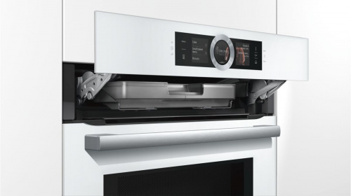 Духовой шкаф с функцией СВЧ и  пара BOSCH HNG6764W6
