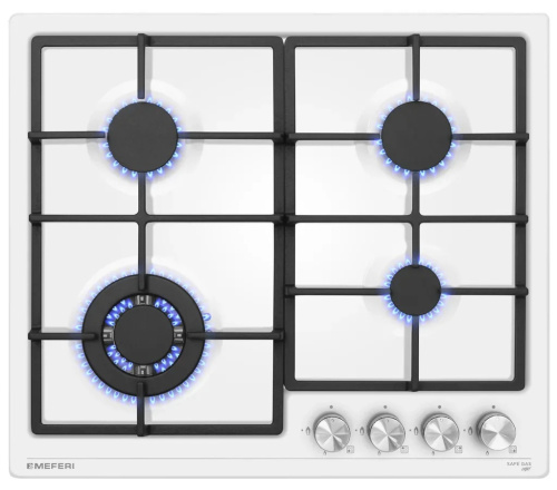 Встраиваемая газовая варочная панель MEFERI MGH604WH LIGHT
