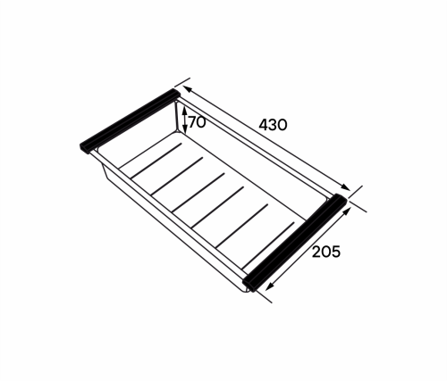 Коландер PAULMARK ADVANCE A430-BG брашированное золото