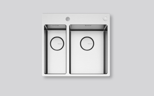 Мойка FALMEC GARDA DOPPIA 18-31 CM INOX