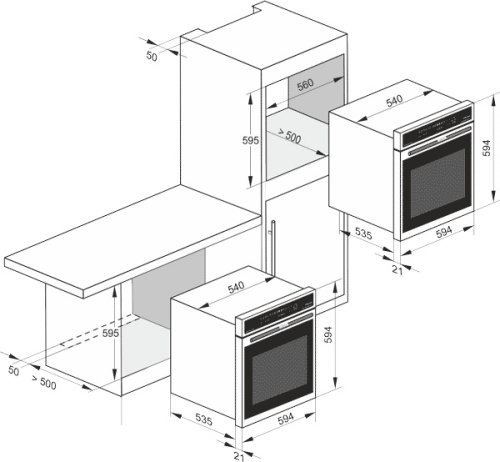 Газовый духовой шкаф KAISER EG 6372