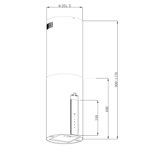 Вытяжка KORTING KHA 35808 DX Cylinder