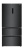 Холодильник MEFERI MFR83BLACK IX TOTAL NO FROST FRENCH DOOR COMFORT
