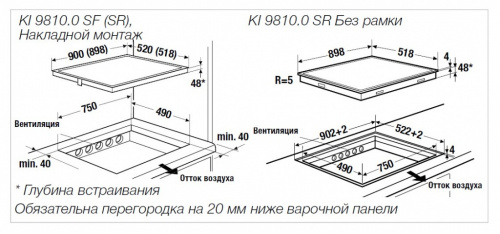Индукционная варочная панель KUPPERSBUSCH KI 9810.0 SR
