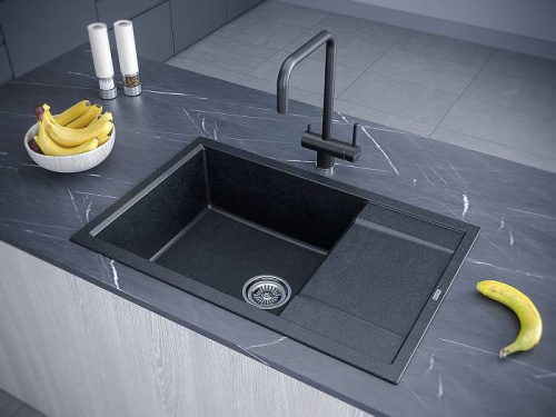 Мойка PAULMARK VERLASS PM317850-BLM, черный металлик