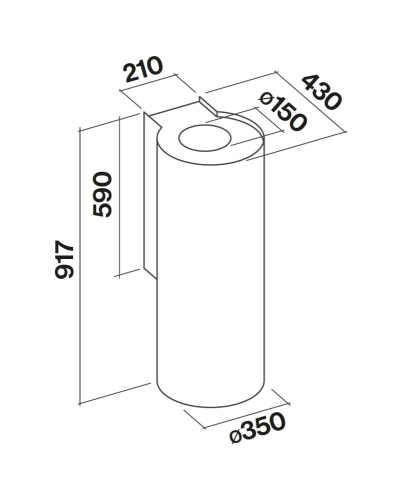 Вытяжка FALMEC POLAR X 350 мм
