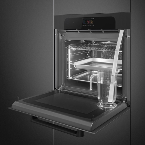 Духовой шкаф с свч и паром SMEG SO6204APB