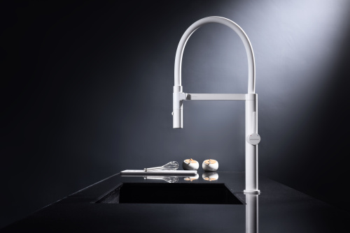 Смеситель PAULMARK LEADER Le214101-431, белый матовый
