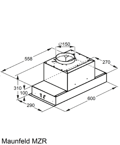 Вытяжка MAUNFELD MZR 60 белый