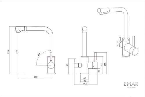 Смеситель EMAR EC-3003