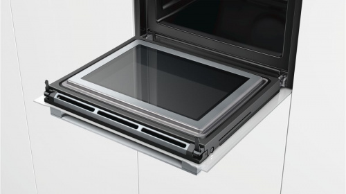Духовой шкаф с функцией СВЧ и  пара BOSCH HNG6764W6