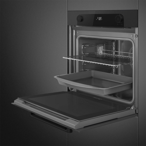 Духовой шкаф с пароувлажнением SMEG SO6201S2B