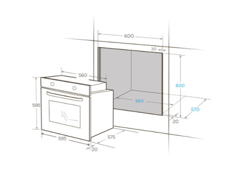 Духовой шкаф MIDEA MO608007YGB