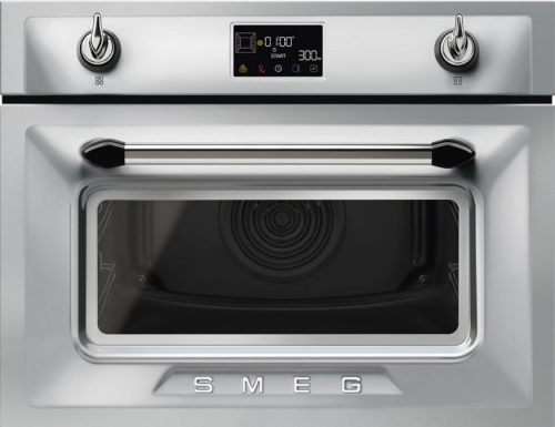 Компактный духовой шкаф с свч SMEG SO4902M1X