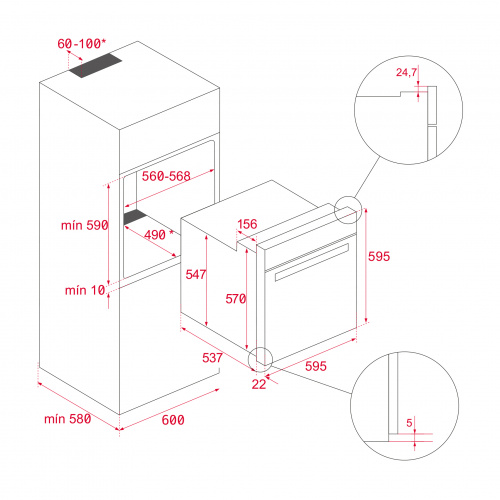 Духовой шкаф TEKA HBB 605 SS