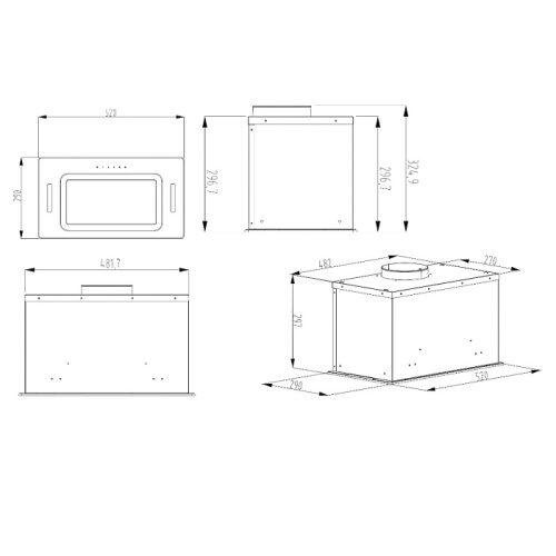 Вытяжка EVELUX ARVID 60 BG