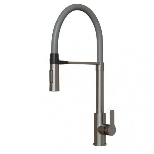 Смеситель Mixline MLSS-0402 сатин/серый