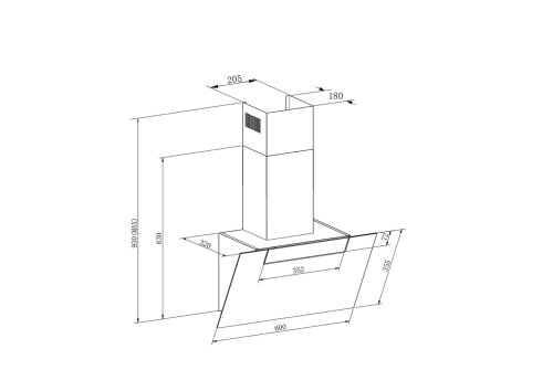 Вытяжка MEFERI AIRBOX60WH COMFORT