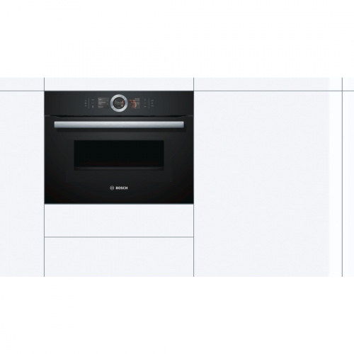 Компактный духовой шкаф с СВЧ BOSCH CMG6764B1