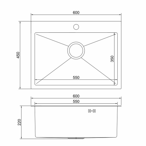 Мойка Mixline PRO 60x45 (3,0)
