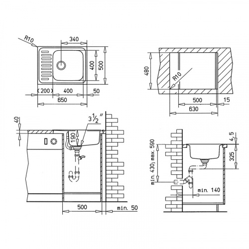 Мойка TEKA CLASSIC 1B ½D MCTXT