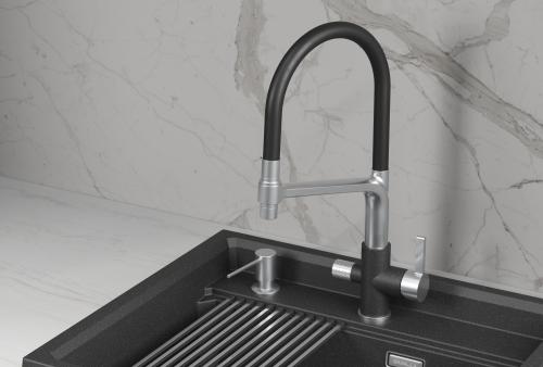 Смеситель GRANULA 5083, ЧЁРНЫЙ