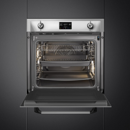 Духовой шкаф  с пароувлажнением SMEG SOP6902S2PX