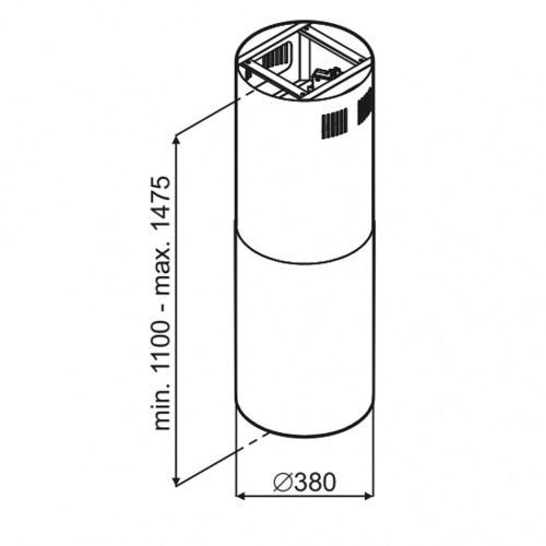 Вытяжка MAUNFELD LEE ISLA SENSOR 39 INOX