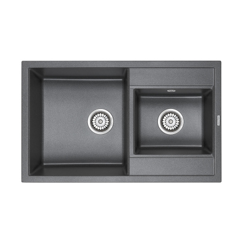 Мойка PAULMARK TANDEM PM238250-DG, графит