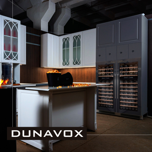 Встраиваемый винный шкаф DUNAVOX DX-74.230DB
