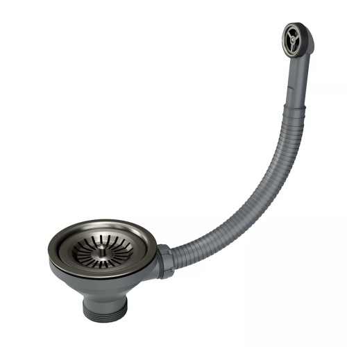 Слив с круглым переливом PAULMARK PM6022-GM