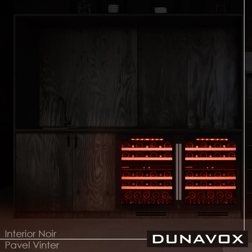 Встраиваемый винный шкаф DUNAVOX DAUF-39.121DSS